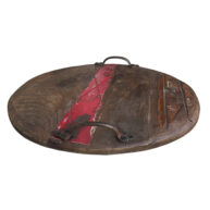 rond sloophouten dienblad Label25